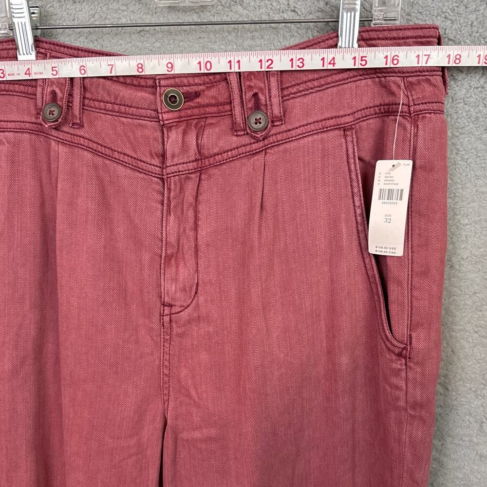 Anthropologie Kalea Jogger High Rise Patch Pocket Tencel Spring Boho Relaxed NWT - Picture 4 of 10